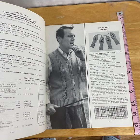 Vintage 1966 Men's Classics Knit Sweaters Bernhard Ullmann #96 - Picture 5 of 8